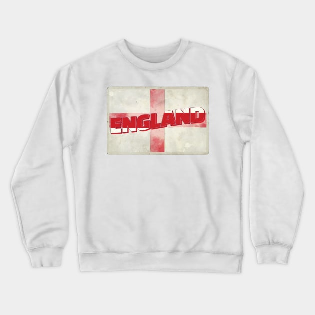 England Vintage style retro souvenir Crewneck Sweatshirt by DesignerPropo